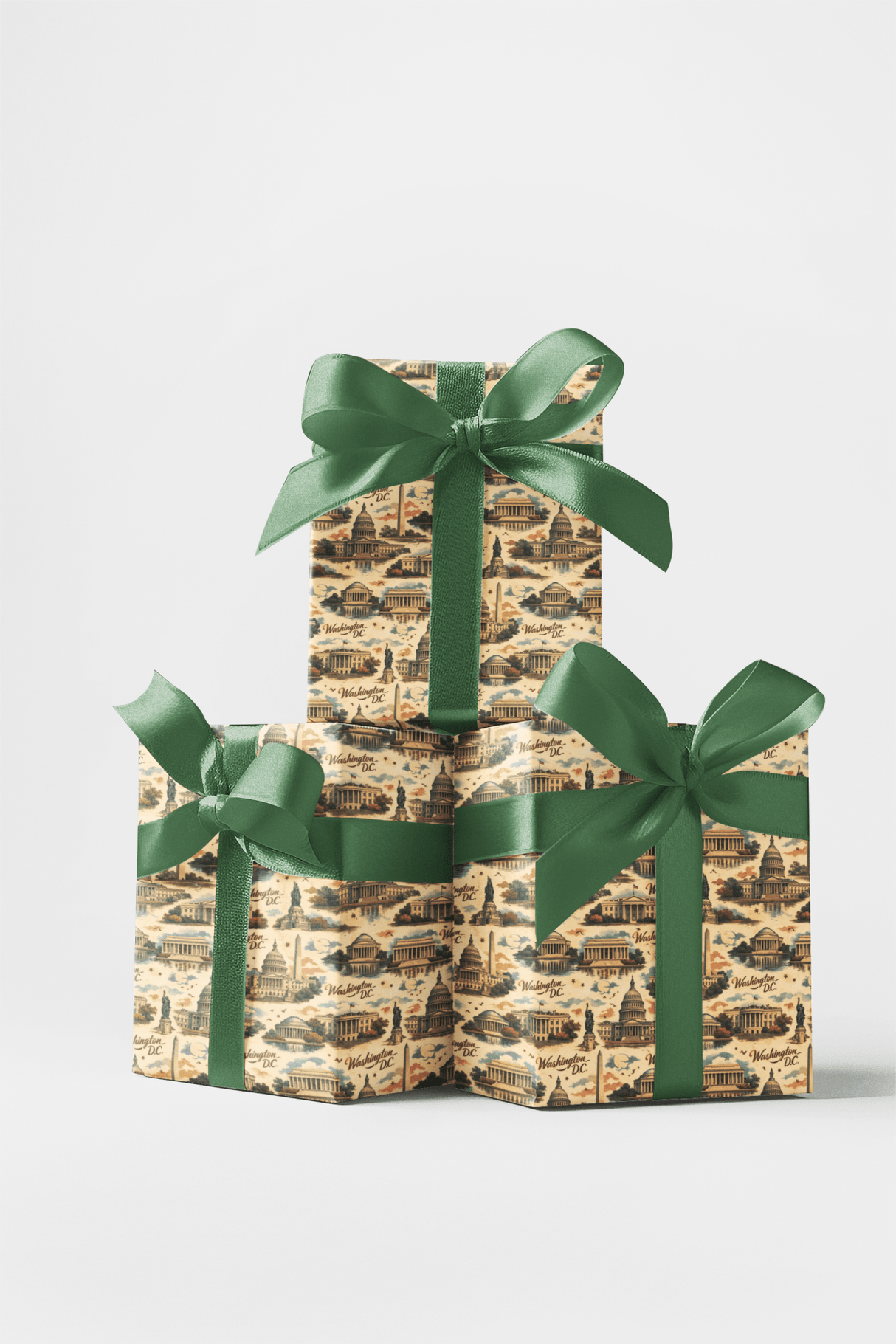 Washington D.C. Retro Capital - London Penny Gift Wrap
