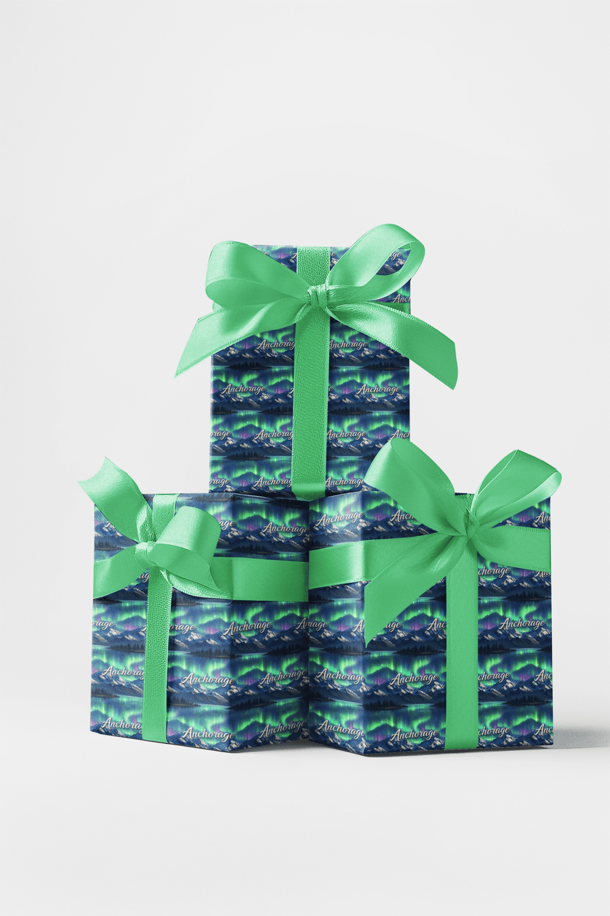 Anchorage Northern Lights - London Penny Gift Wrap