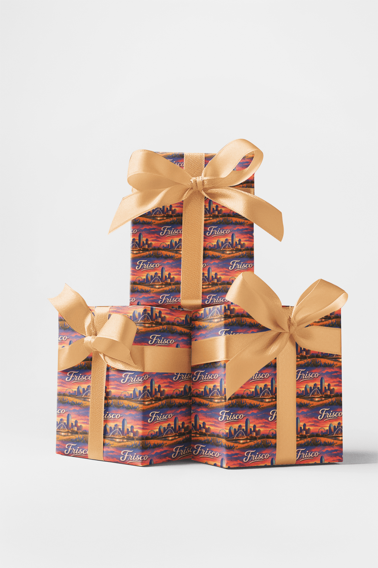 Frisco Star State Nights - London Penny Gift Wrap