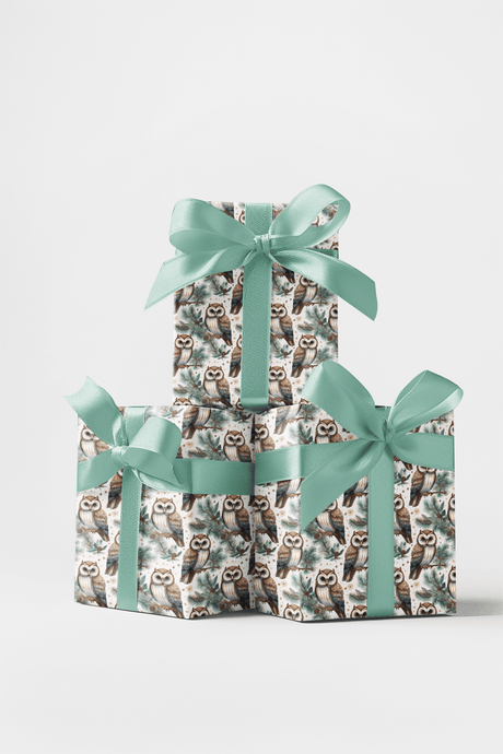 Winter Hoots - London Penny Gift Wrap