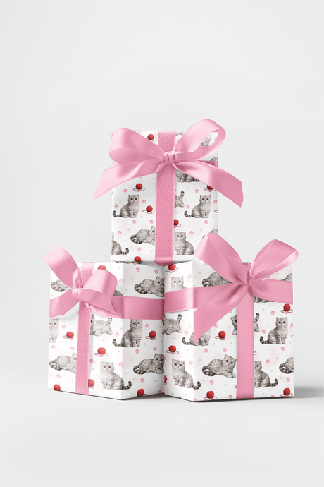 Scottish Fold Dots - London Penny Gift Wrap