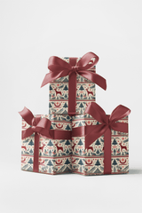 Folk Antlers - London Penny Gift Wrap