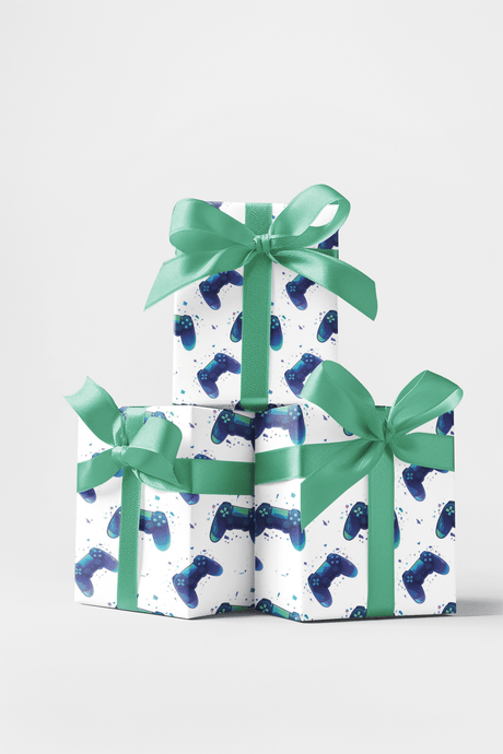 Pixel Control Flow Wrapping Paper - London Penny Gift Wrap