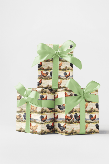 Cluck & Charm - London Penny Gift Wrap