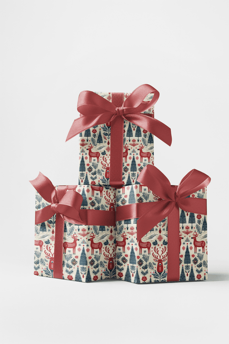 Scandi Deer - London Penny Gift Wrap