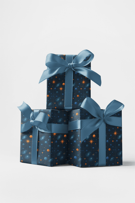 Cosmic Grid Matrix - London Penny Gift Wrap