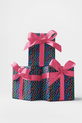 Neon Zigzag Path - London Penny Gift Wrap