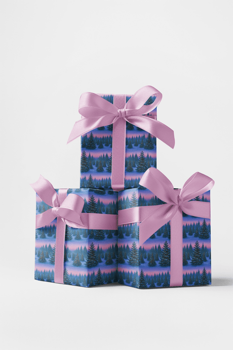 Tree Farm Dusk - London Penny Gift Wrap