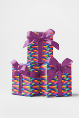Overlap Prism Waves - London Penny Gift Wrap