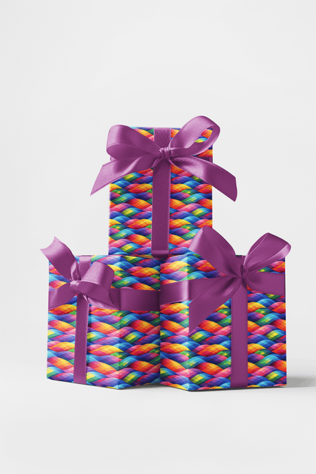 Overlap Prism Waves - London Penny Gift Wrap