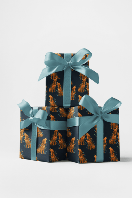Holiday Howl Harmony - London Penny Gift Wrap