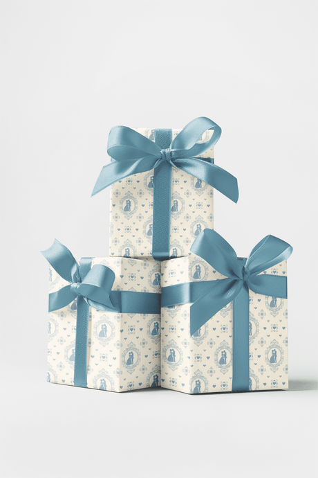 The Wedding Cameo - London Penny Gift Wrap