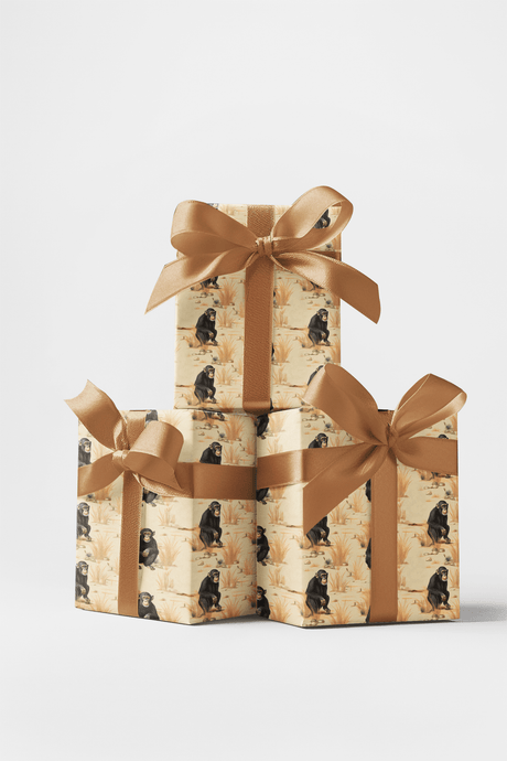Safari Stroll: Chimpanzee - London Penny Gift Wrap
