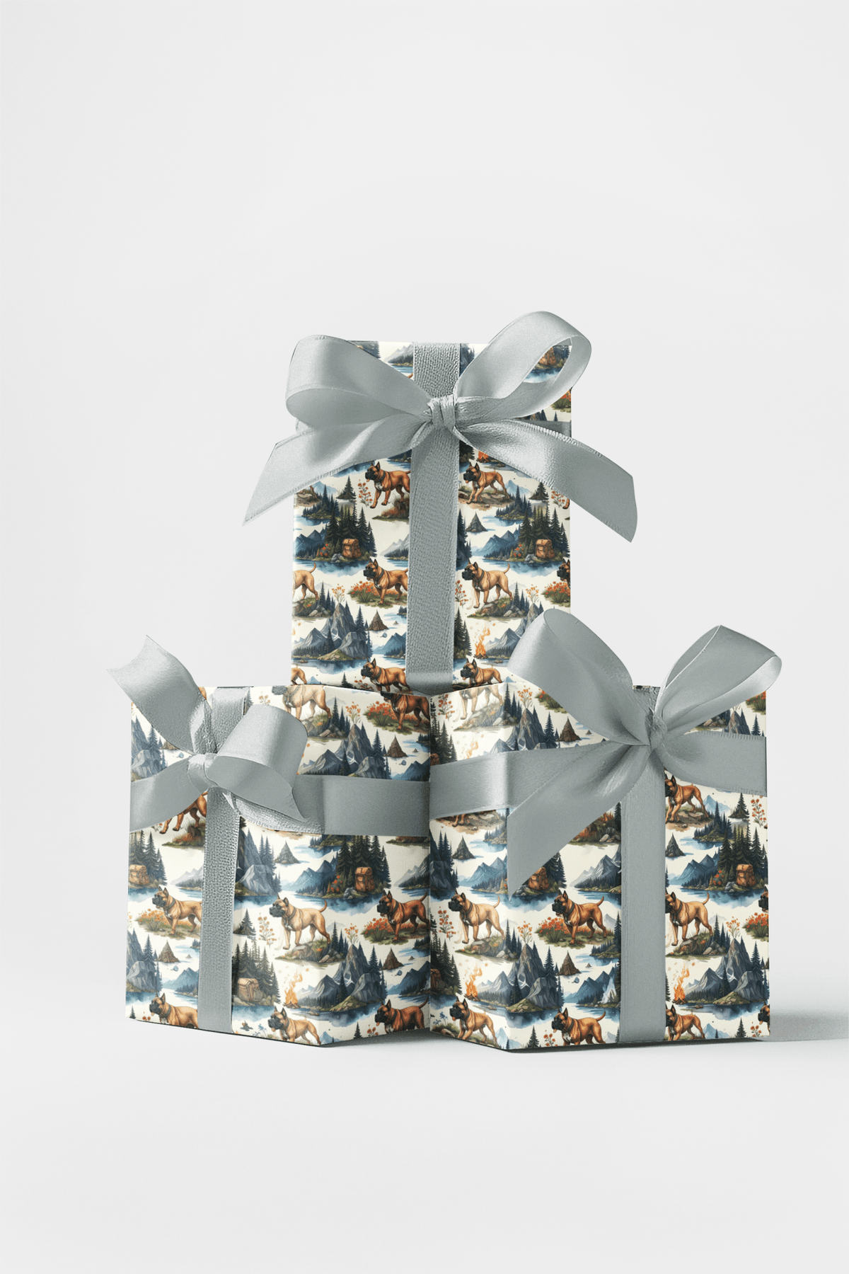 Mountain Adventure (Cane Corso) Wrapping Paper - London Penny Gift Wrap