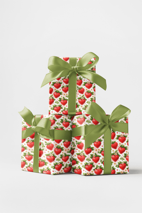 Strawberry Sweethearts - London Penny Gift Wrap