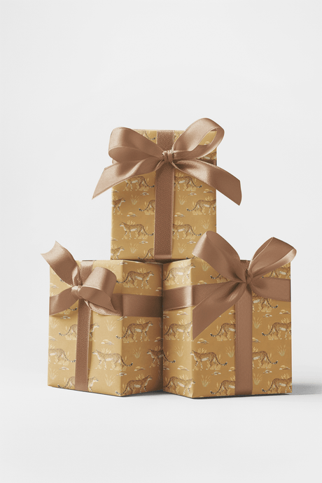 Safari Stroll: Cheetah - London Penny Gift Wrap