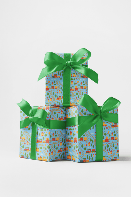 Toy Train Roundabout - London Penny Gift Wrap