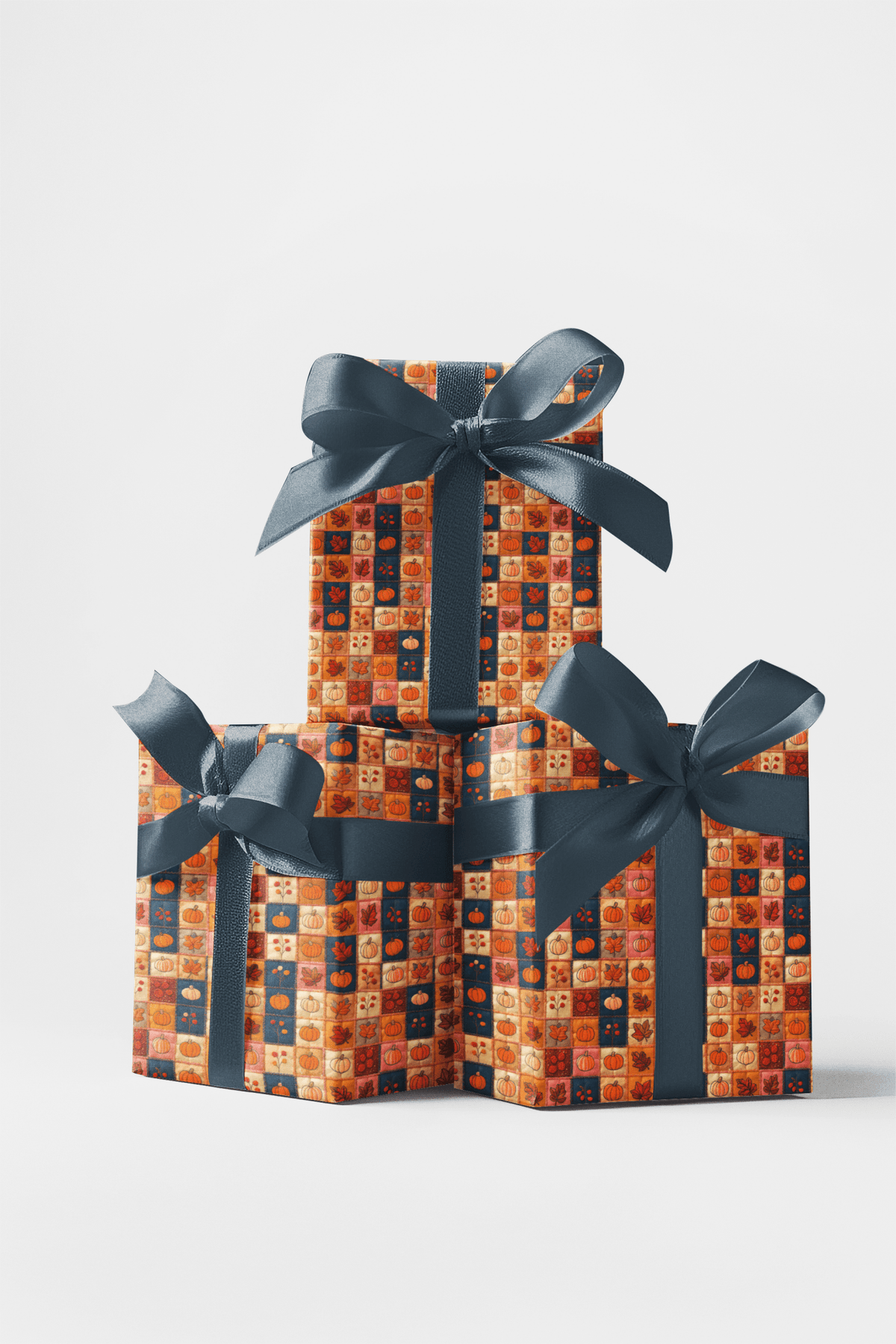 Pumpkin Patch Patchwork - London Penny Gift Wrap