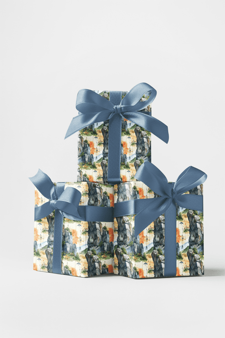 Vertical Expedition Wrapping Paper - London Penny Gift Wrap