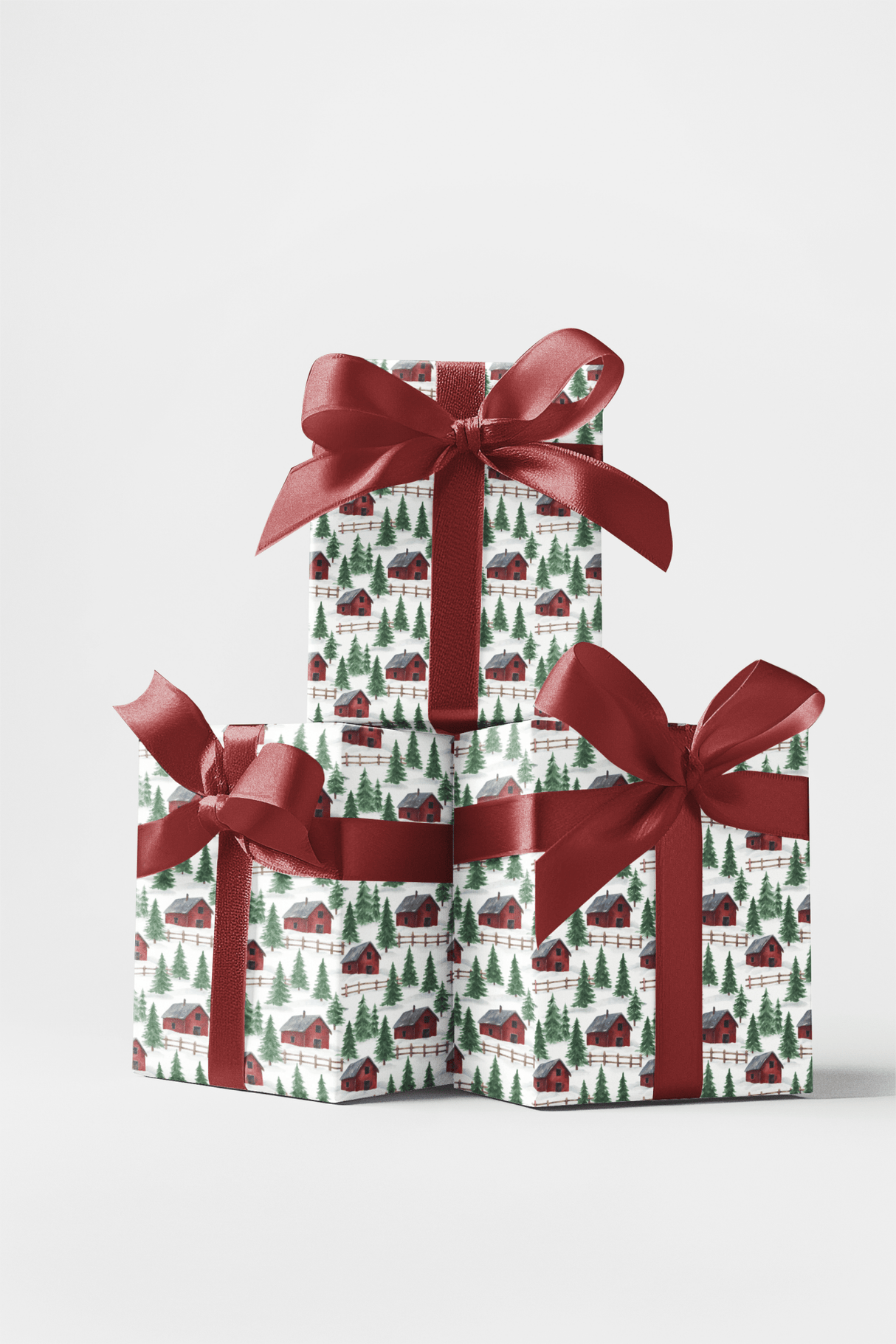 Festive Farmhouse - London Penny Gift Wrap