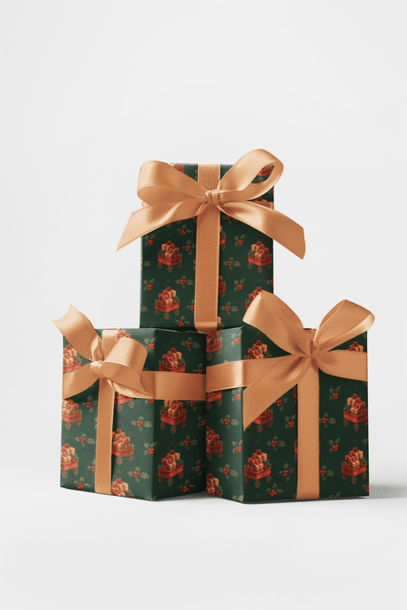 Red Wagon Wonder - London Penny Gift Wrap