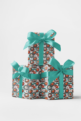 Comic Pop Pickleball Glossy Wrapping Paper - London Penny Gift Wrap