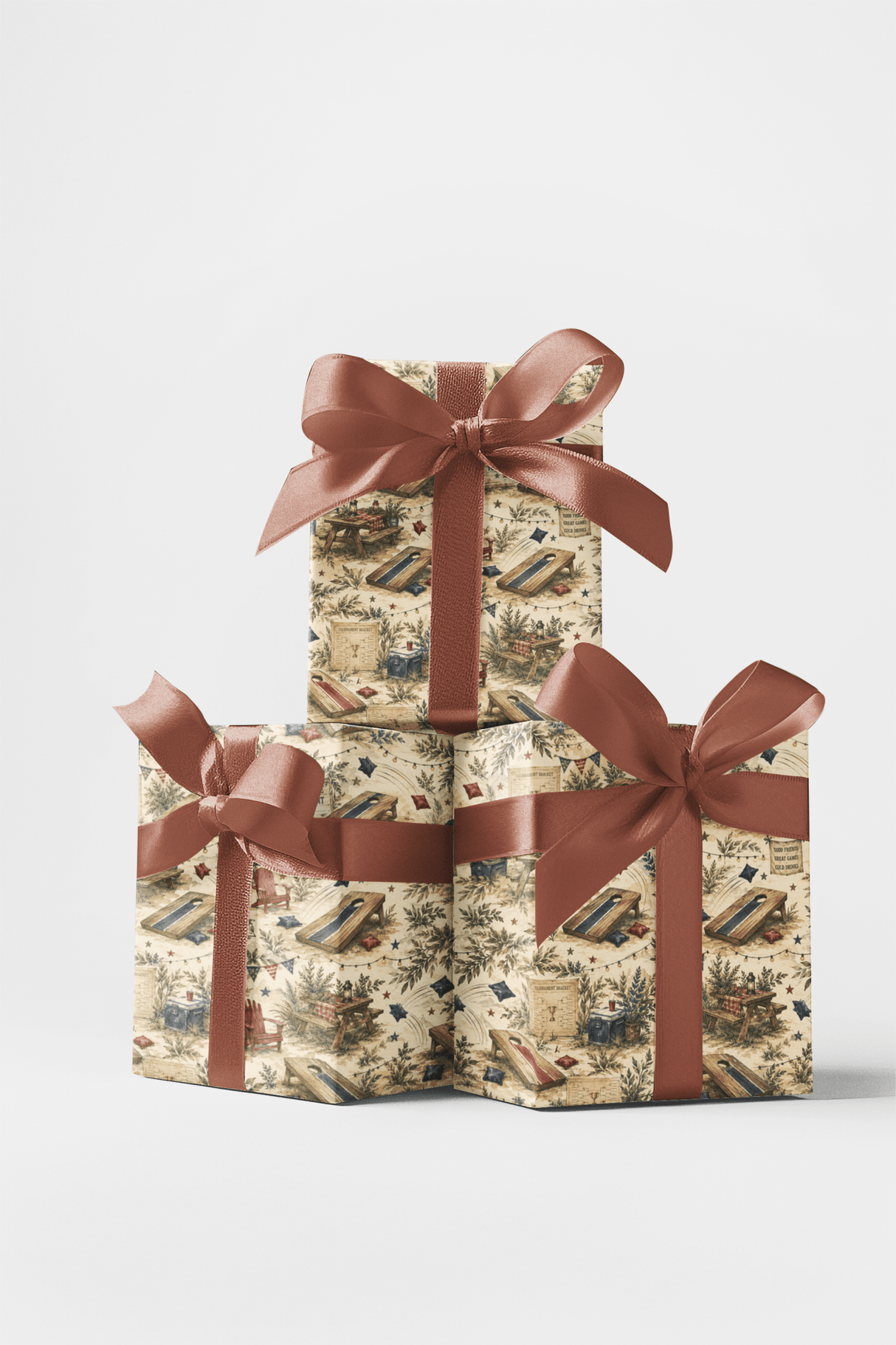 Backyard Tournament Classic Wrapping Paper - London Penny Gift Wrap