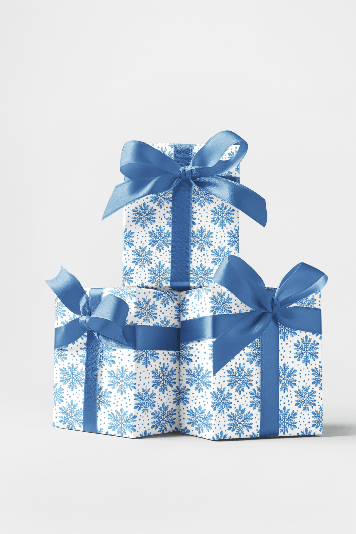 Arctic Blue Shatter Pattern - London Penny Gift Wrap