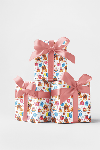 Birthday Celebration (English Mastiff) Wrapping Paper