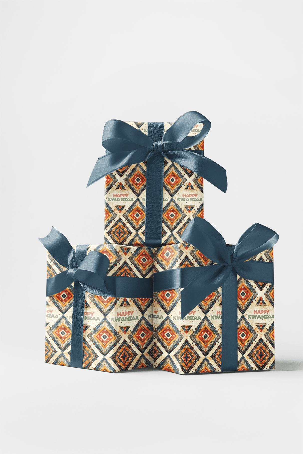 LIMITED TIME | Woven Holiday Greetings Wrapping Paper - London Penny Gift Wrap