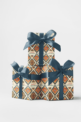 LIMITED TIME | Woven Holiday Greetings Wrapping Paper - London Penny Gift Wrap