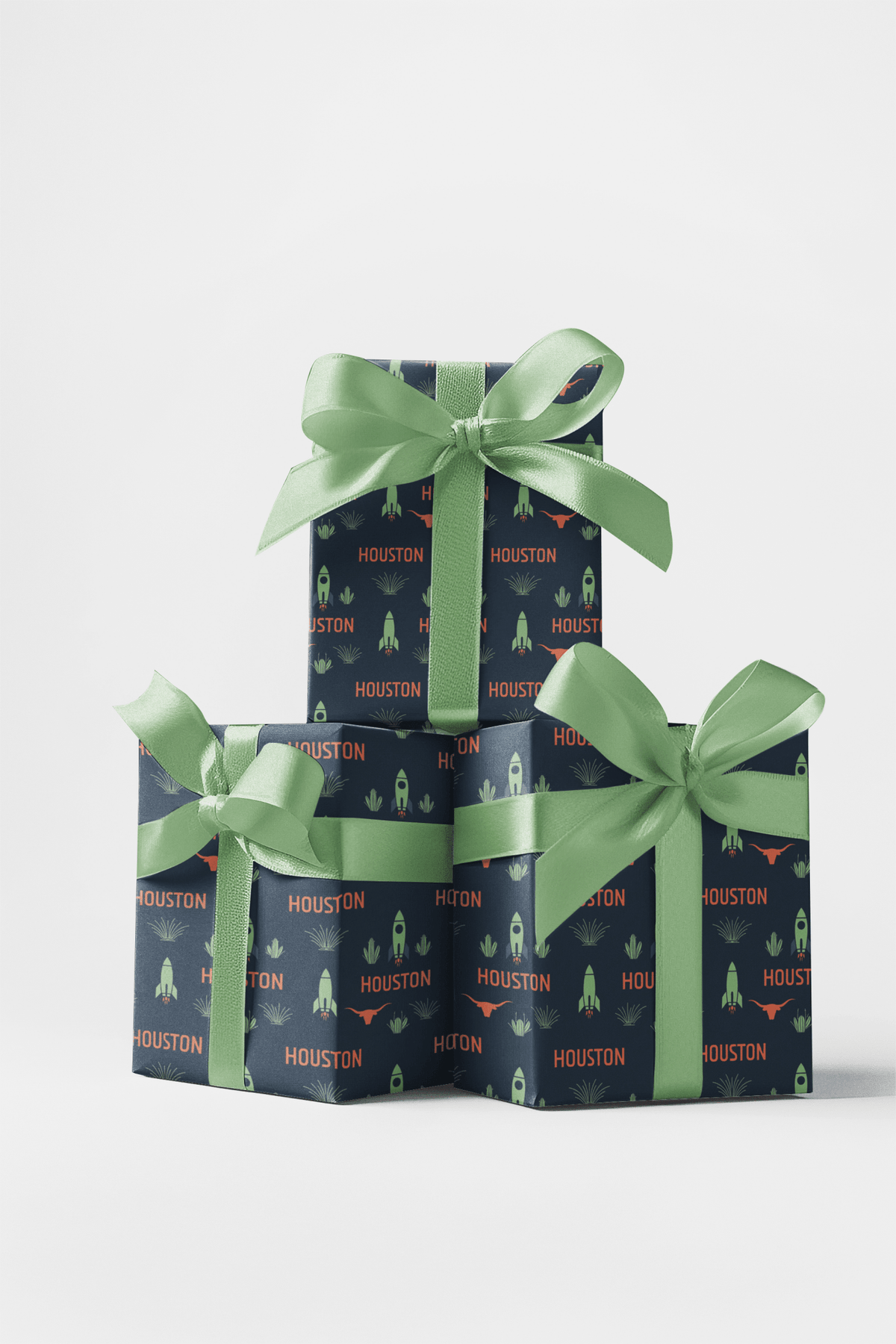 Houston — Space & Prairie Wrapping Paper - London Penny Gift Wrap