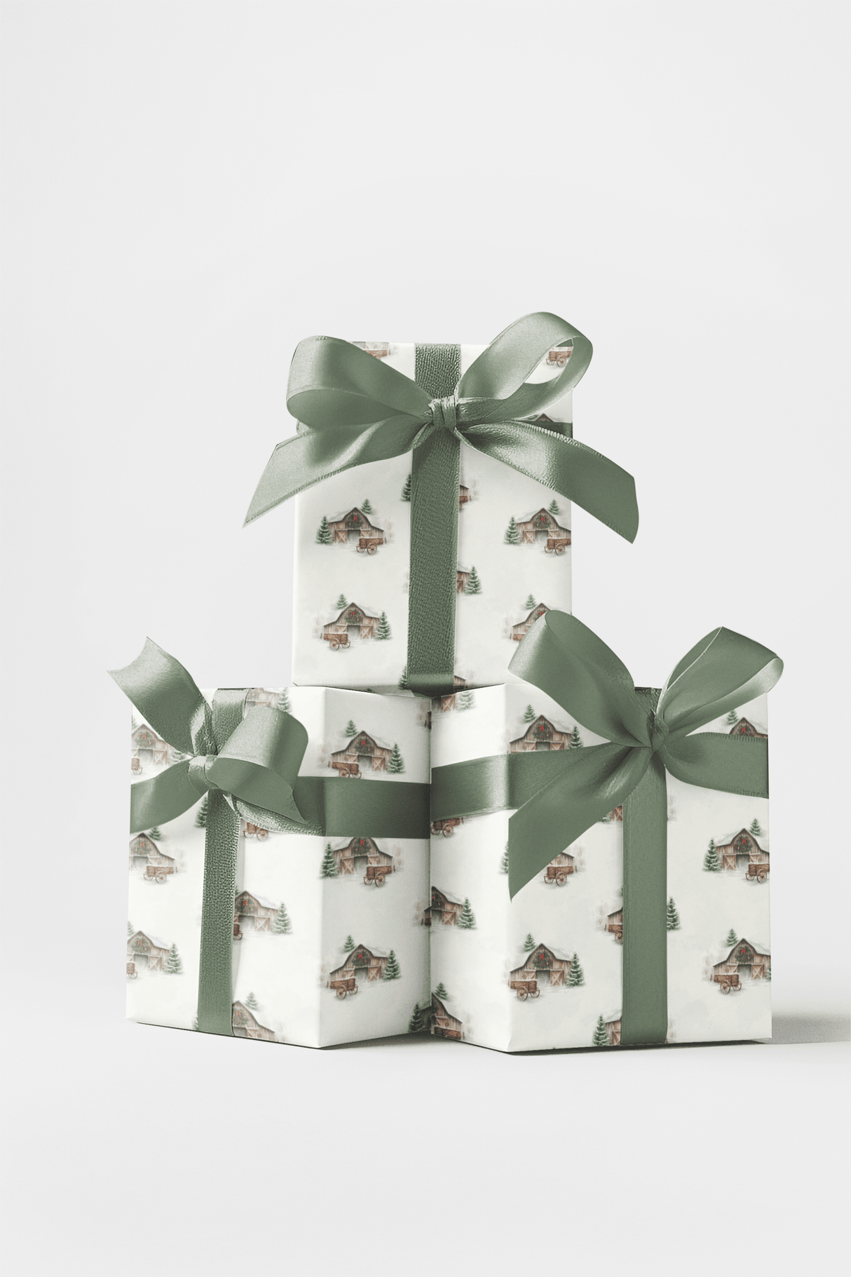 Winter Barn Chorus - London Penny Gift Wrap