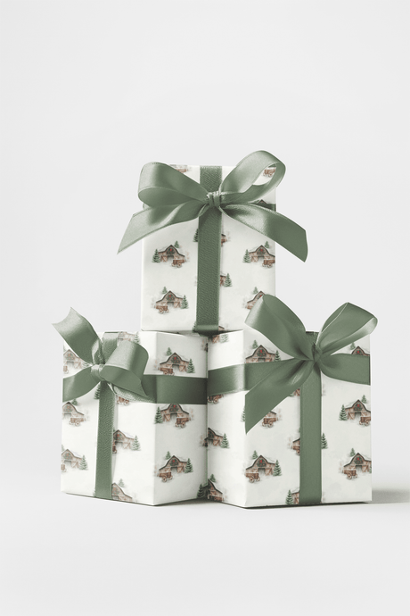 Winter Barn Chorus - London Penny Gift Wrap