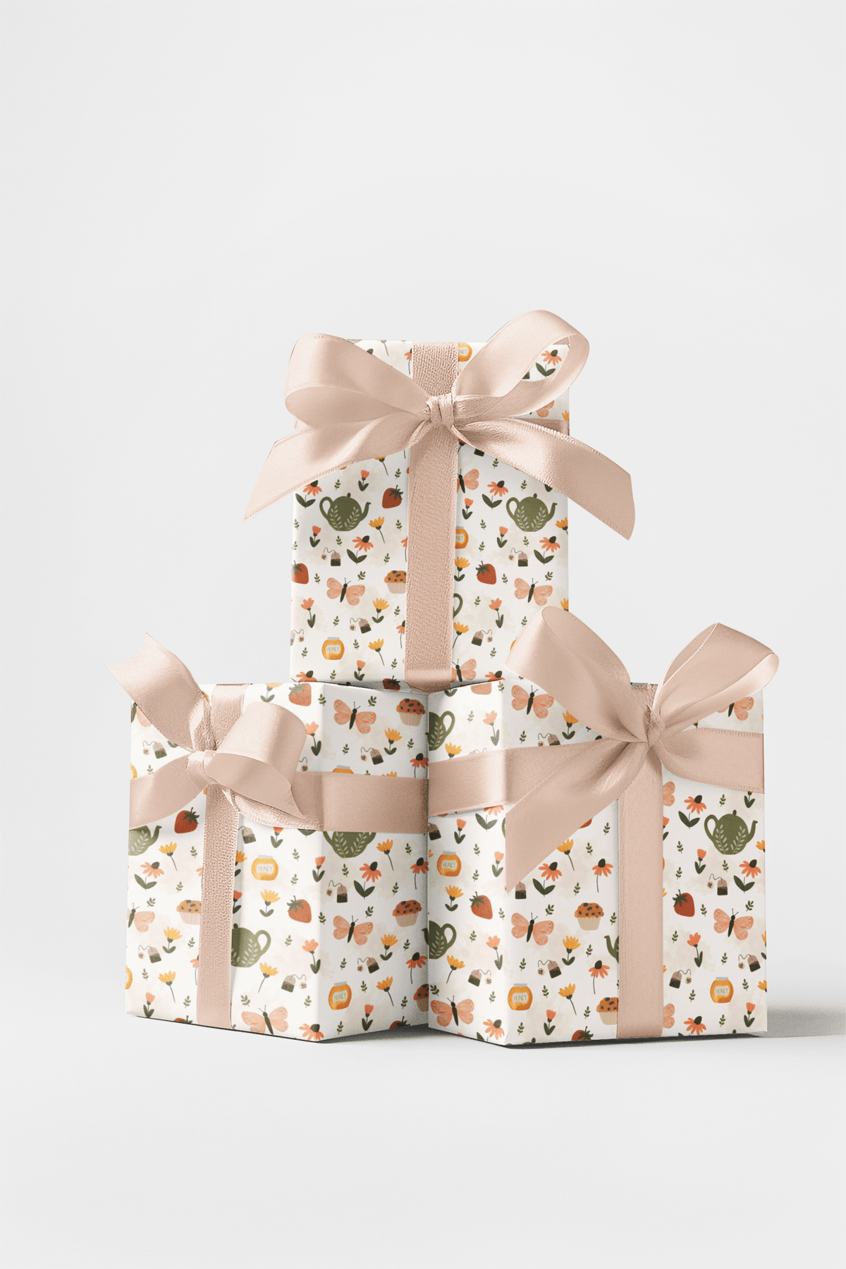 Spring Tea Garden - London Penny Gift Wrap