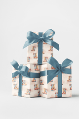 Pastel Rainboot Parade - London Penny Gift Wrap