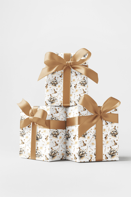 Canine Celebration Icons - London Penny Gift Wrap