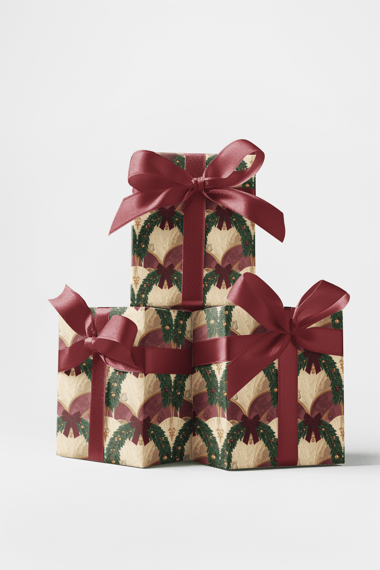 LIMITED TIME | Emerald Palace Garland Wrapping Paper - London Penny Gift Wrap