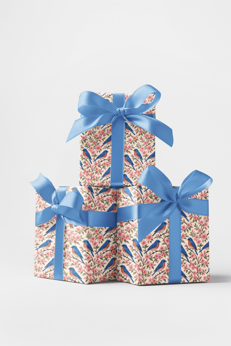 Bluebird Blossom Trail - London Penny Gift Wrap