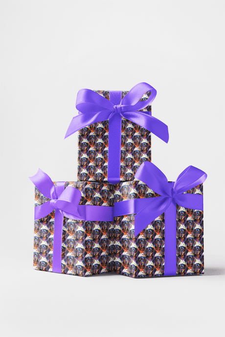 The Dashing Dachshund - London Penny Gift Wrap