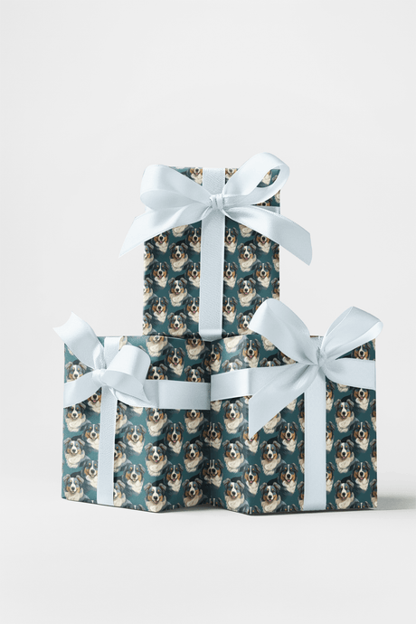 Australian Shepherd Your Heart - London Penny Gift Wrap