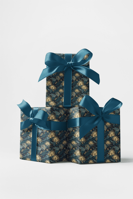 Midnight Botanica - London Penny Gift Wrap