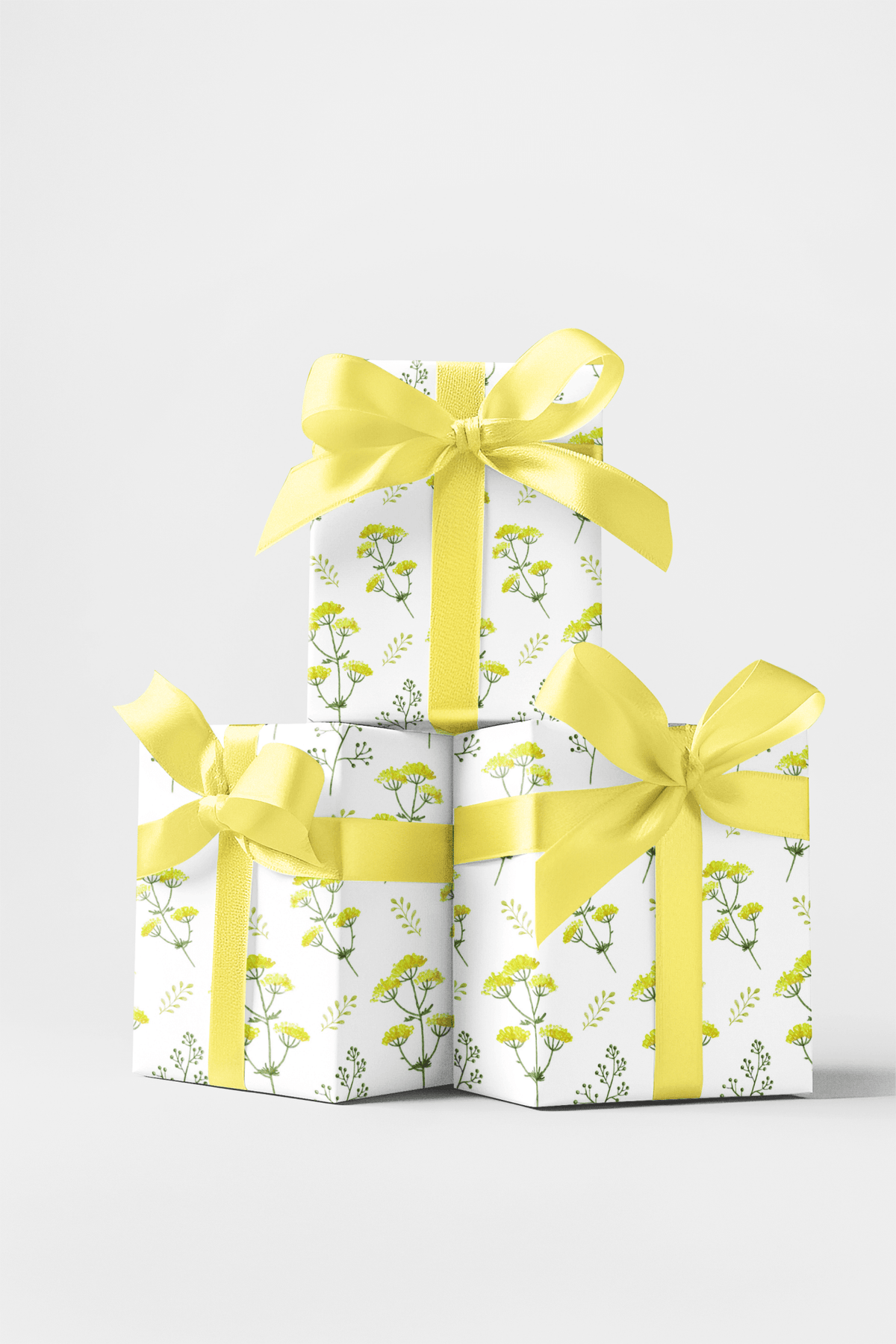 Yellow Spring Flowers - London Penny Gift Wrap