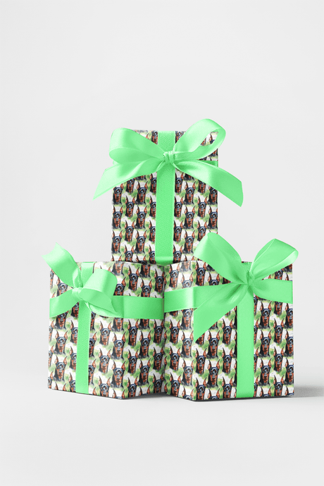 Majestic Doberman Wrap - London Penny Gift Wrap
