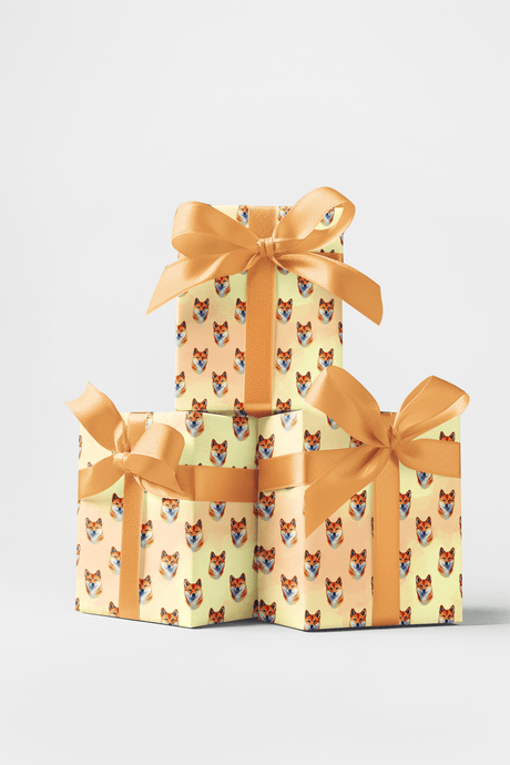 Sassy Shibas - London Penny Gift Wrap