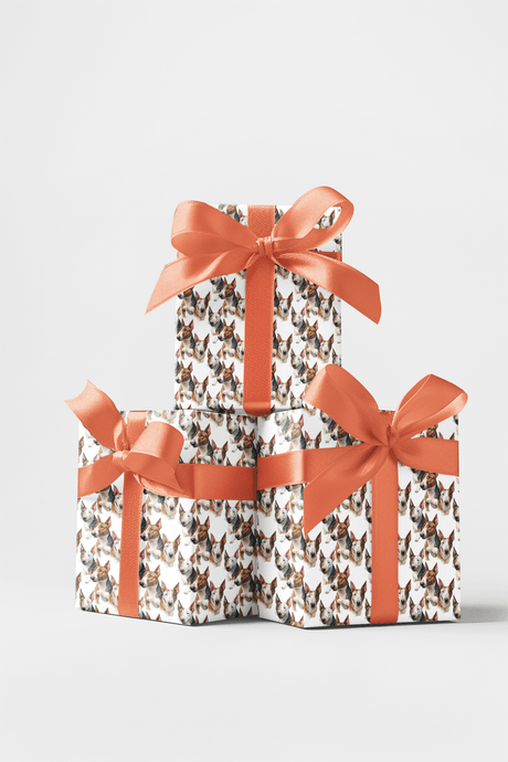 Bull Terrier Charm - London Penny Gift Wrap