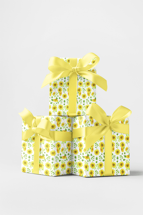 Sunflower White - London Penny Gift Wrap
