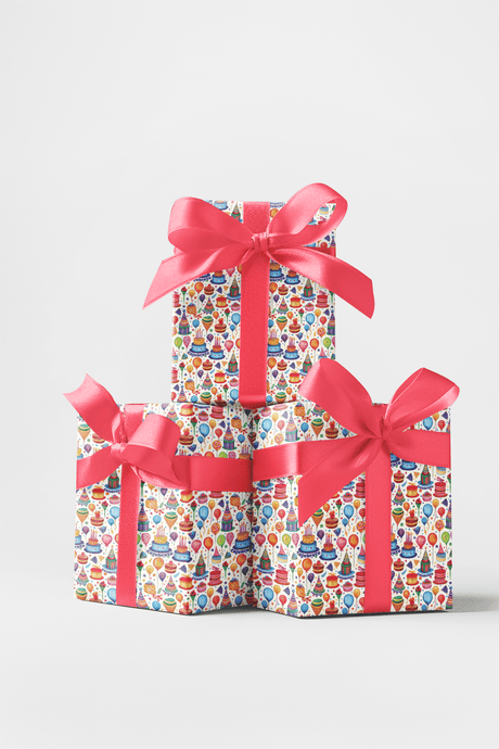 Cakes, Gifts & Birthday Wishes - London Penny Gift Wrap