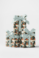 Snowy Christmas Golden Retrievers Wrapping Paper