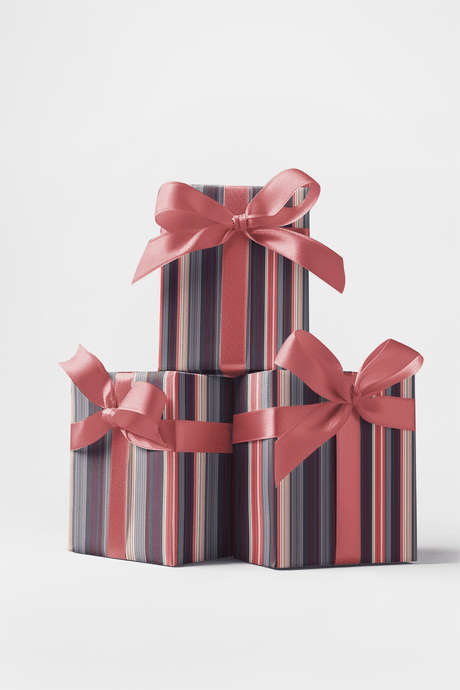 Pinstripe Poise - London Penny Gift Wrap